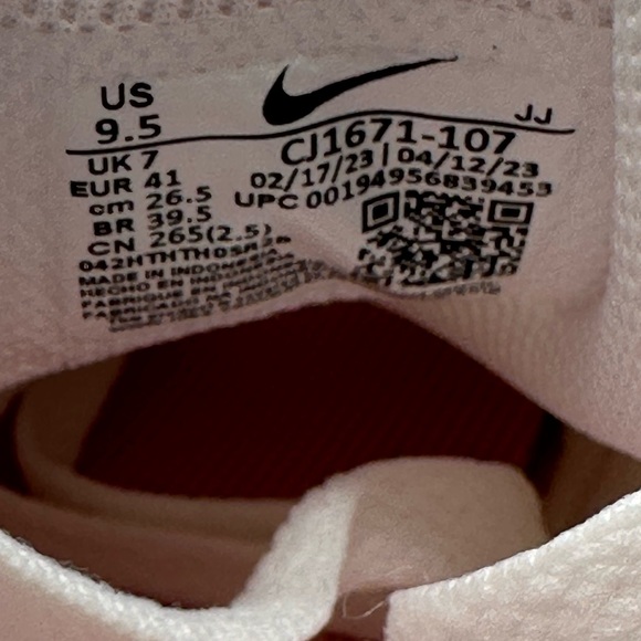 Nike Air Max Fusion White Pink Running Shoes Women's Sz 9.5 NWT! - Picture 10 of 12